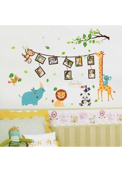 Kt Decoration Bebek ve Çocuk Odası Resim Fotoğraf Çerçeveli Sevimli Hayvanlar Pvc Duvar Sticker fiyatları