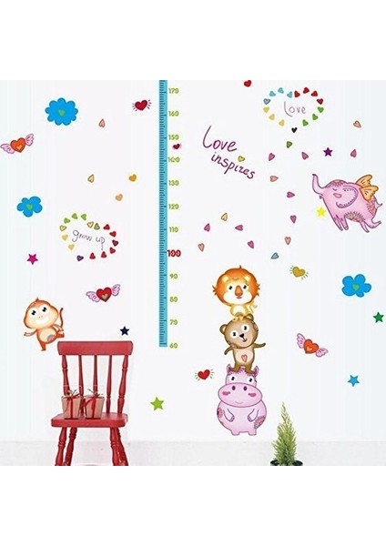 Kt Decoration Bebek ve Çocuk Odası Boy Ölçer Pvc Duvar Sticker
