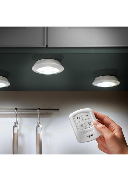 Uzaktan Kumandalı Led Lamba Kablosuz Pilli 3'lü fırsatları
