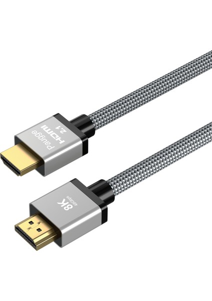 1 Metre Ultra Sertifikalı Hdmi 2.1 Kablo - 8K@60Hz, 4K@120Hz, 4K@60Hz, eARC, HDCP 2.2, D-HDR, Dolby Vision, Dolby Atmos