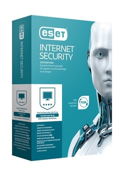 ESET Internet Security 10 Cihaz, 1 Yıl - Dijital Kod