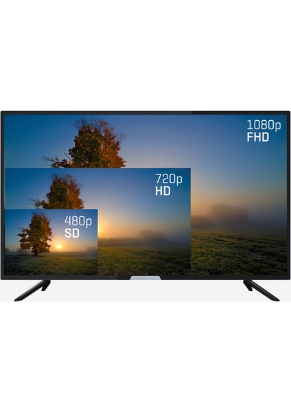 SB42250 42'' 106 Ekran Uydu Alıcılı Full HD Android Smart LED TV