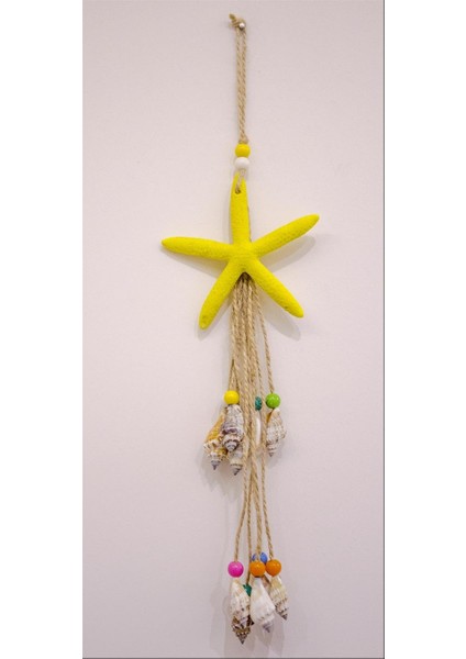 Antioch Artdesign Boncuklu Deniz Yıldızı Duvar Bahçe Balkon Süsü Ev Dekor Hediyelik Eşya