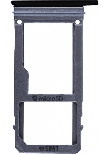 Samsung Galaxy A320 A3 2017 Uyumlu Mmc Sim Metali Simkart Metali Siyah