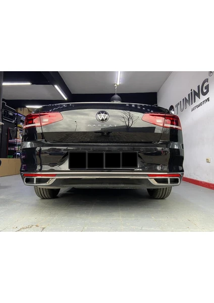 Ototuning53 Passat B8,5 Krom Difüzör 3 Prç Cift Çıkış 2019 -2021 Uyumlu