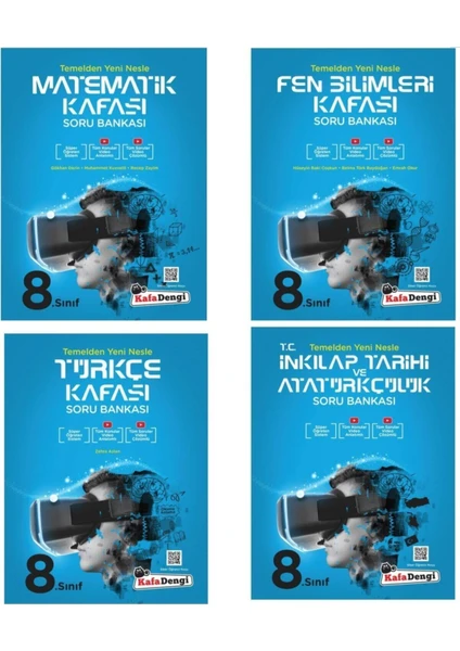 Kafa Dengi Yayınları 8.Sınıf 4 Branş Soru Bankası Seti