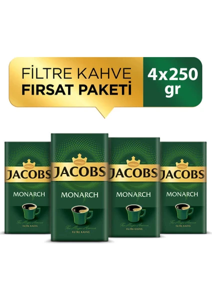 Monarch Filtre Kahve 250 gr x 4 Paket