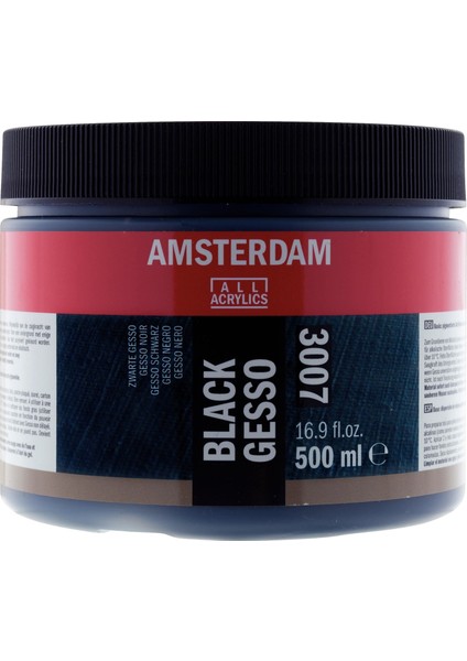 : Black Gesso : Siyah : 500 ml