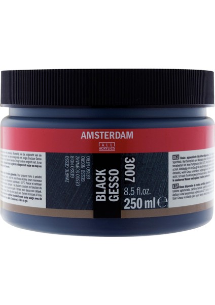 : Black Gesso : Siyah : 250 ml