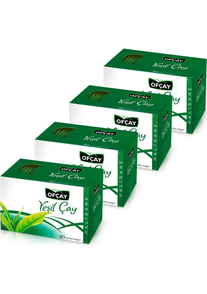 Halisane Yeşil Çay 20'li 4'lü Paket