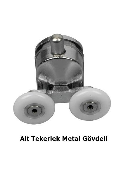 Duşakabin Tekerleği 2 Li Set Metal Gövde Teker Çapı 22 mm