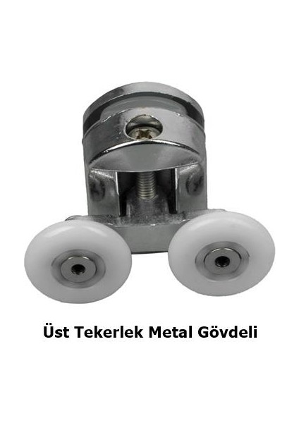 Duşakabin Tekerleği Üst Teker Metal Gövde Teker Çapı 24 mm