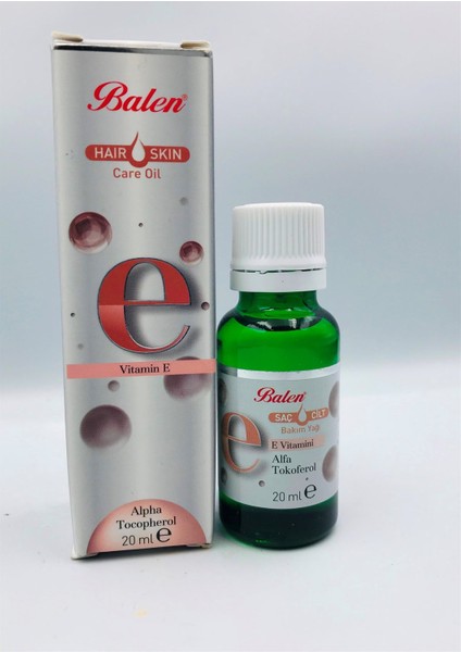 E Vitamini Saç ve Cilt Alfa Tokoferol 20 ml