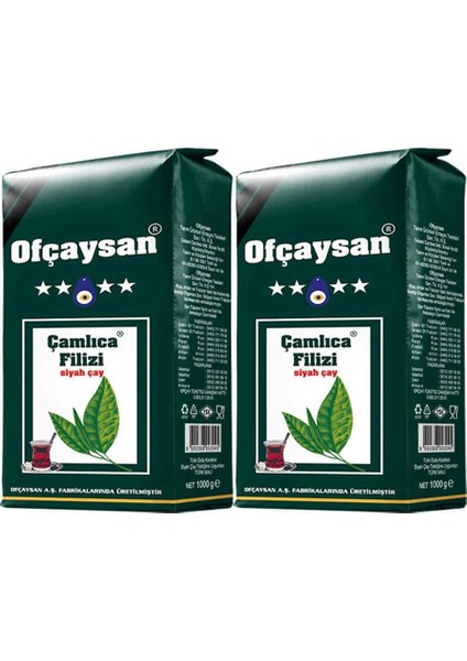 Çamlıca Filizi Çayı 1 kg x 2 Paket