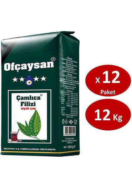 Çamlıca Filizi Çayı 1 kg x 12 Paket