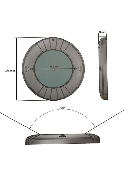 Beyaz Işık Sıva Üstü LED Havuz Lambası Slim Fit fırsatları