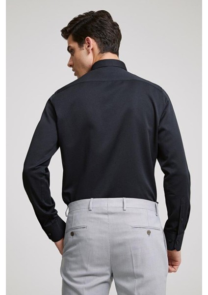 Kocmen Slim Fit Erkek Gömlek K-0213 - Siyah