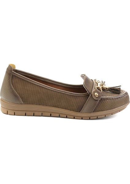 Vizon Kadın Loafer Ayakkabı