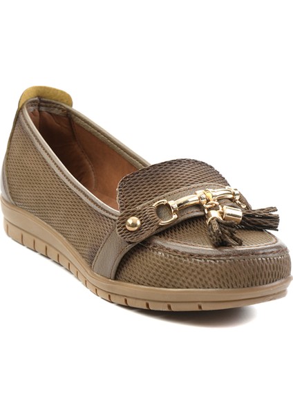 Vizon Kadın Loafer Ayakkabı