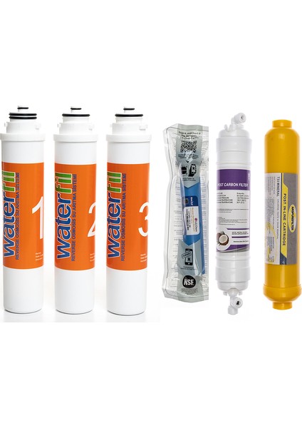 Waterlife Su Arıtma Cihazı Uyumlu Tak-Çevir 6'lı Filtre Seti, Lg Membranlı