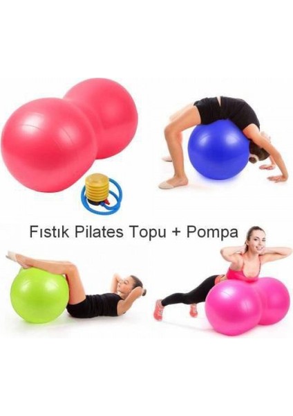 Fıstık Pilates Topu 90X45 cm Pembe+ Pompa fiyatları