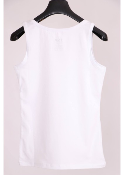 Beyaz Kalın Askılı Pamuk Slim Fit Atlet T-Shirt modelleri