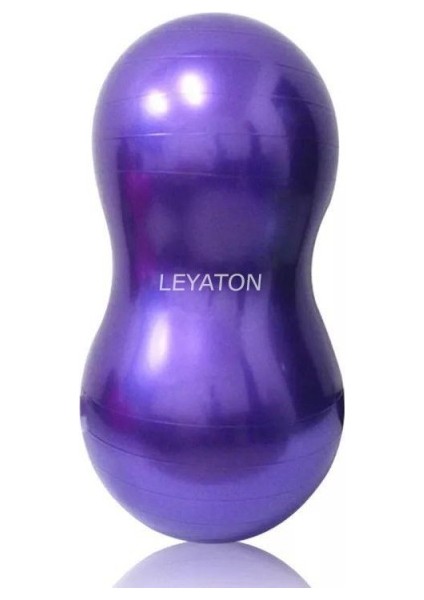 Fıstık Pilates Topu 90X45 cm Mor + Pompa