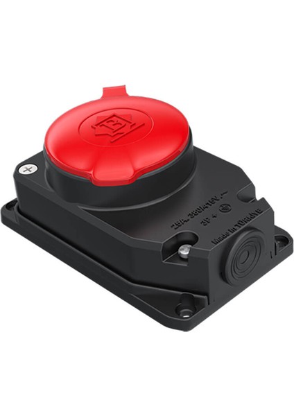 Kauçuk Priz Ip44 25A Duvar 3P+E