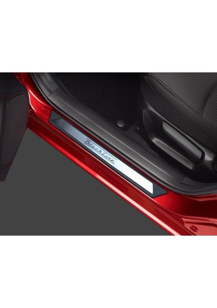 Opel Astra J Gtc Krom Kapı Eşik Koruması Blackline 2011 Üzeri 2 Parça