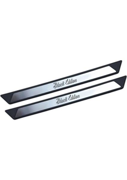 Opel Astra G Krom Kapı Eşik Koruması Black Edition 2000-2004 2 Parça