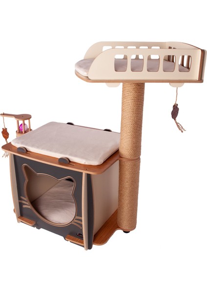 xl Happy Yataklı Kedi Evi - Kedi Tırmalaması fırsatları