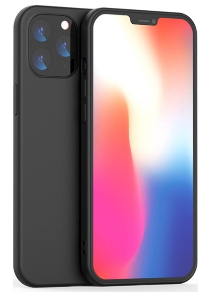 Apple İphone 12Apple İphone 12 Pro 6.1 Liquid Silicone Lansman Soft Silikon Kılıf Al32624 Siyah