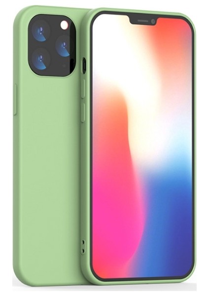 Apple İphone 12Apple İphone 12 Pro 6.1 Liquid Silicone Lansman Soft Silikon Kılıf Al32624 Yeşil