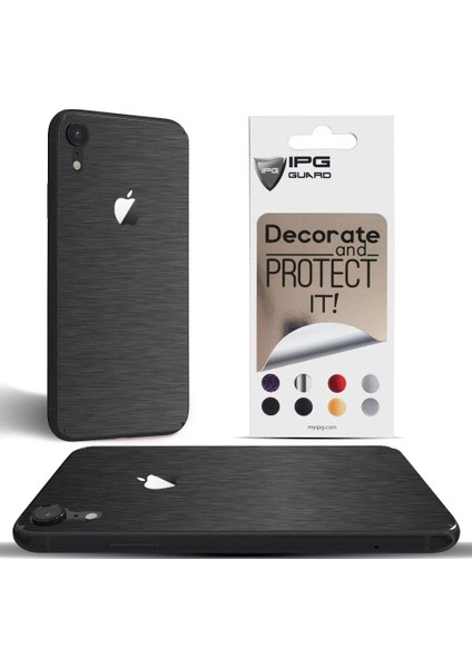Apple İphone Xr Dekoratif Arka Koruma Sticker Alüminyum Koyu Gri fiyatları