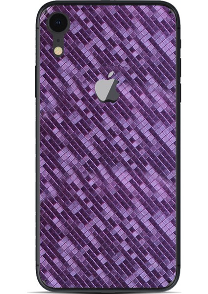 Apple İphone Xr Dekoratif Arka Koruma Sticker Bukalemun Mor