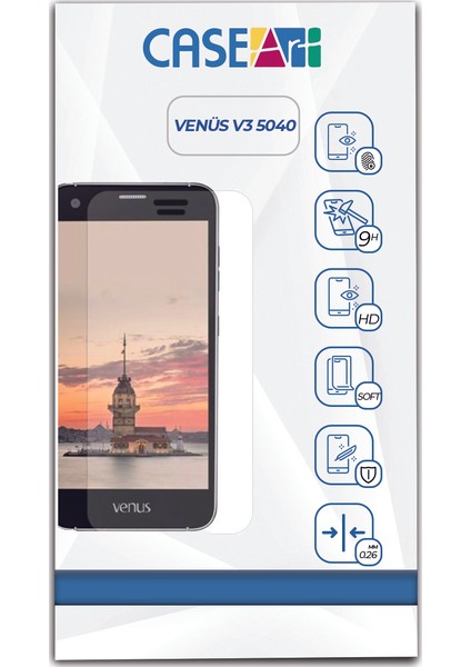 Vestel Venüs V3 5040 Temperli Ekran Koruyucu Cam Şeffaf fiyatları