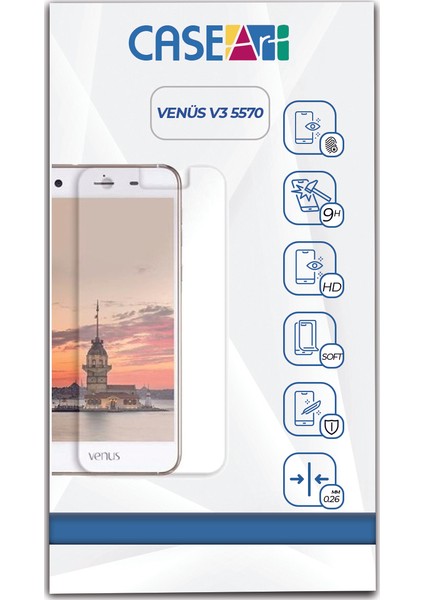Vestel Venüs V3 5570 Temperli Ekran Koruyucu Cam Şeffaf fiyatları