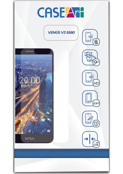 Vestel Venüs V3 5580 Temperli Ekran Koruyucu Cam Şeffaf