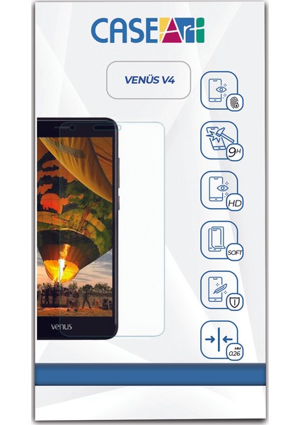 Vestel Venüs V4 Temperli Ekran Koruyucu Cam Şeffaf fiyatları