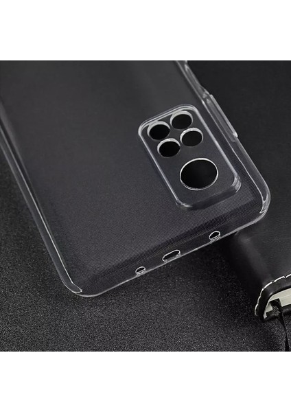 Cepstok Xiaomi Mi 10T Kılıf Silikon Kamera Lens Korumalı Tıpalı Soket Korumalı Şeffaf