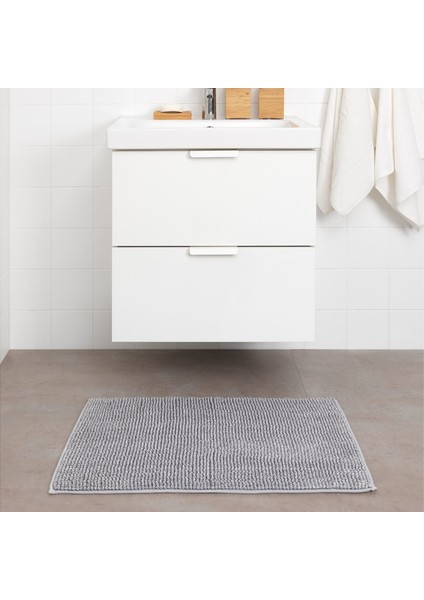 Toftbo Banyo Paspası Gri-Beyaz 50X80Cm fırsatları
