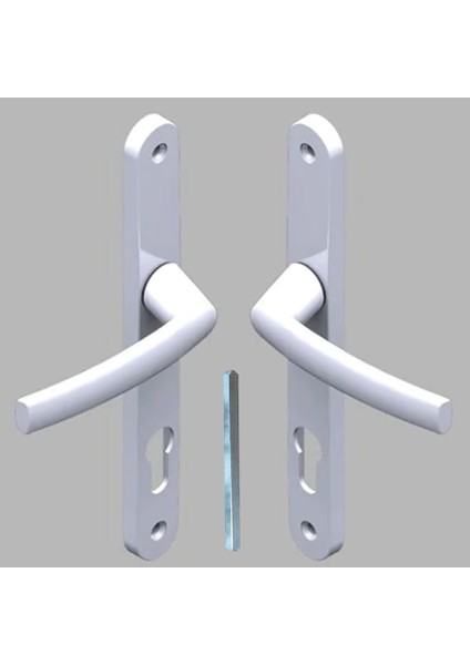 Pvc Yale Oda Kapı Kolu Beyaz Oval fiyatları