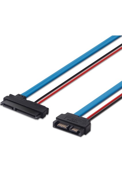 4791 Slim Sata 7+6 To 7+15 Pin Sata DVD Çevirici Dönüştürücü Adaptör Kablosu