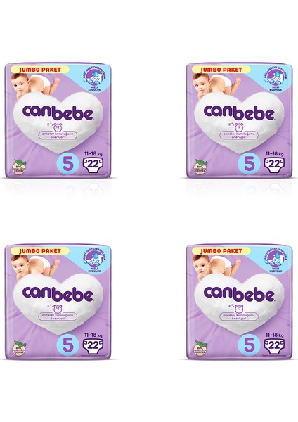 4'lü Canbebe Jumbo Paket 5 Numara