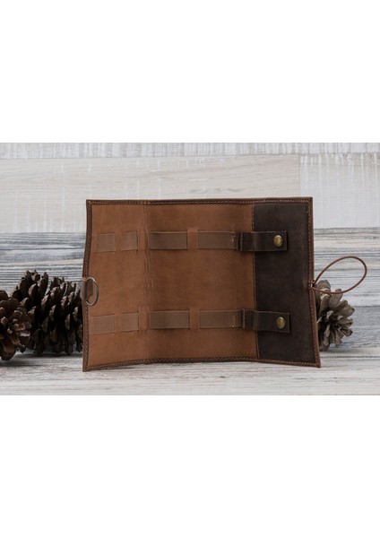 Deri Kablo Düzenleyici Organizer Kılıf G2 Antik Kahve fırsatları