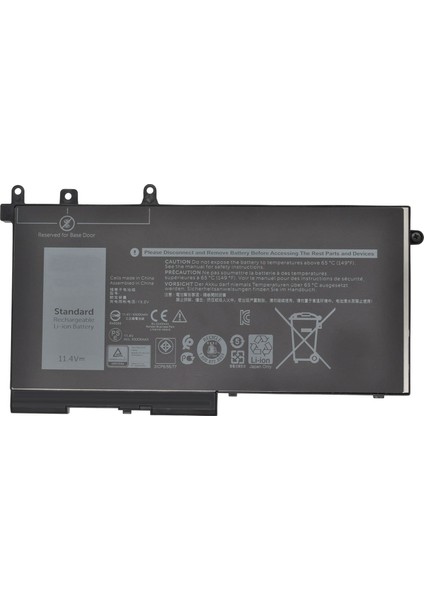 Dell Latitude E5480, E5580 Notebook Bataryası - 3 Cell