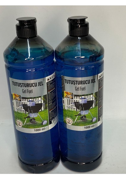 Tutuşturucu Jel 1 Lt x 2 Adet Bu Jel Yakıt , Barbekü , Isıtma Ocağı ve Şömine Tutuşturmak Için Kullanılır.