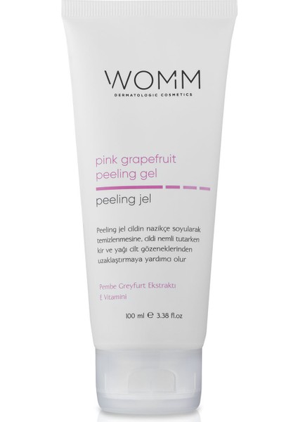 Pink Grapefruit Peeling Gel Ölü Deri Yenileyici Aydınlatıcı Enzim Peeling Temizleyici Etki 100 ml