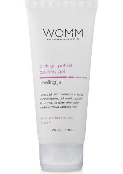 Pink Grapefruit Peeling Gel Ölü Deri Yenileyici Aydınlatıcı Enzim Peeling Temizleyici Etki 100 ml