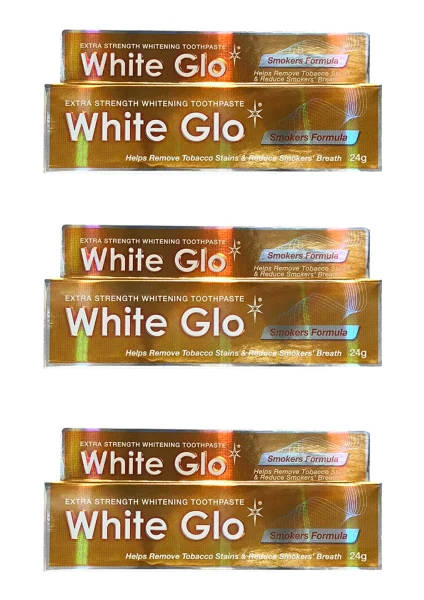 White Glo Diş Diş Macunu Paketi 3 x24 gr